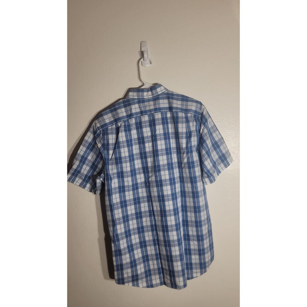 EUC Men's LL Bean Wrinkle Resistant Shirt Slightly Fitted Short Sleeve M Plaid - Picture 4 of 5